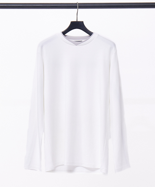 5351 POUR LES HOMMES(ゴーサンゴーイチプールオム)の「バックラインロングスリーブTシャツ(Tシャツ/カットソー・メンズ・ホワイト/ブラック/カーキ・44/46/48/50)」の10枚目の写真