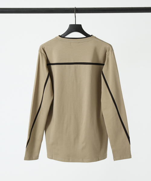 5351 POUR LES HOMMES(ゴーサンゴーイチプールオム)の「バックラインロングスリーブTシャツ(Tシャツ/カットソー・メンズ・ホワイト/ブラック/カーキ・44/46/48/50)」の16枚目の写真