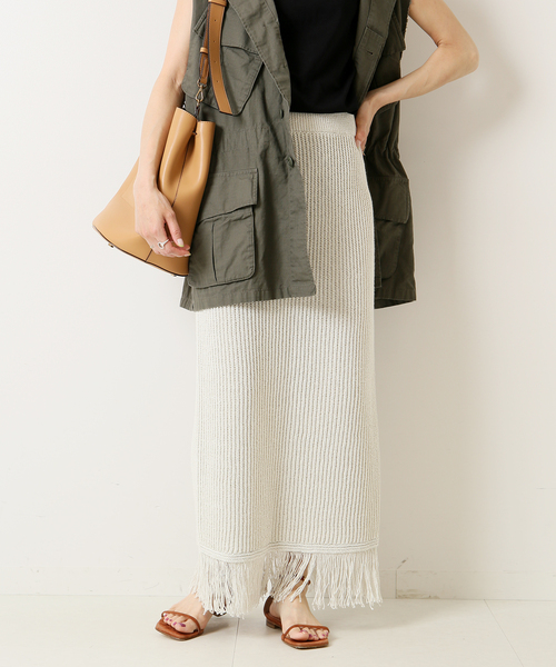 Spick & Span（スピックアンドスパン）の「ミックスヤーンフリンジ 
