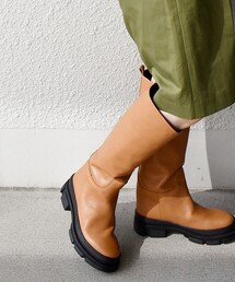 REMME: トラック ソール ロング ブーツ◇