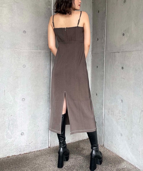 SPIRALGIRL(スパイラルガール)の「開襟ジャケット×ワンピースセット(ワンピース・レディース・ブラック/ネイビー/ブラウン・FREE)」の22枚目の写真