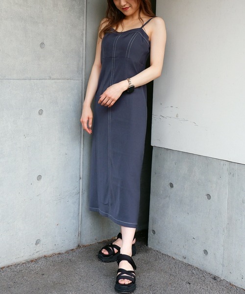 SPIRALGIRL(スパイラルガール)の「開襟ジャケット×ワンピースセット(ワンピース・レディース・ブラック/ネイビー/ブラウン・FREE)」の5枚目の写真