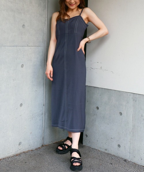 SPIRALGIRL(スパイラルガール)の「開襟ジャケット×ワンピースセット(ワンピース・レディース・ブラック/ネイビー/ブラウン・FREE)」の7枚目の写真
