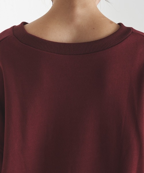 COLLAGE GALLARDAGALANTE（コラージュガリャルダガランテ）の「CHARLESプリント/ロゴスウェット（スウェット・レディース・ボルドー・FREE）」の5枚目の写真