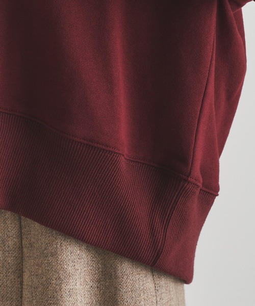 COLLAGE GALLARDAGALANTE（コラージュガリャルダガランテ）の「CHARLESプリント/ロゴスウェット（スウェット・レディース・ボルドー・FREE）」の9枚目の写真