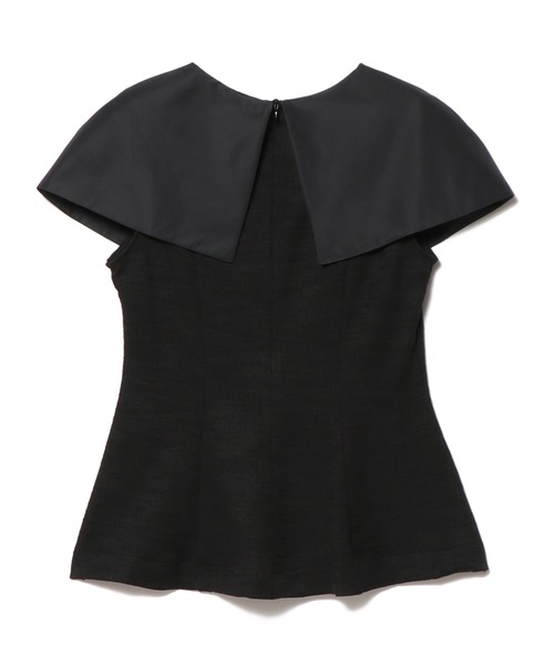 新品タグ付き　エストネーション　ビッグカラーツィーディーブラウス　ブラック ESTNATION（エストネーション）の「ESTNATION / ビッグカラー