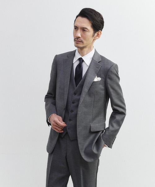 TAKEO KIKUCHI(タケオキクチ)の「【3ピース対応】シャイニーシャークピンヘッド ベスト(スーツベスト・メンズ・チャコールグレー/ダークネイビー/ダークグレー・02/03/04/01/05)」の11枚目の写真