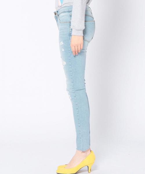 Another Edition(アナザーエディション)の「クラッシュスキニーデニムパンツ/ AEBC CRASH SKINY DNM◆(その他パンツ・レディース・ライトブルー/コバルトブルー・MEDIUM/SMALL)」の16枚目の写真