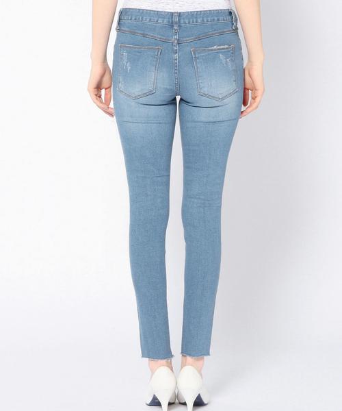 Another Edition(アナザーエディション)の「クラッシュスキニーデニムパンツ/ AEBC CRASH SKINY DNM◆(その他パンツ・レディース・ライトブルー/コバルトブルー・MEDIUM/SMALL)」の12枚目の写真