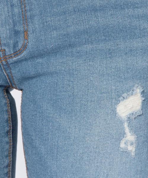 Another Edition(アナザーエディション)の「クラッシュスキニーデニムパンツ/ AEBC CRASH SKINY DNM◆(その他パンツ・レディース・ライトブルー/コバルトブルー・MEDIUM/SMALL)」の6枚目の写真