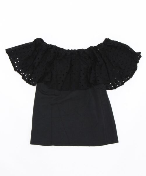 Maunaloa(マウナロア)の「【Maunaloa】フレンチフリルトップス(Tシャツ/カットソー・レディース・ホワイト/ブラック/マジェンタ・M/L)」の15枚目の写真
