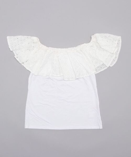 Maunaloa(マウナロア)の「【Maunaloa】フレンチフリルトップス(Tシャツ/カットソー・レディース・ホワイト/ブラック/マジェンタ・M/L)」の13枚目の写真