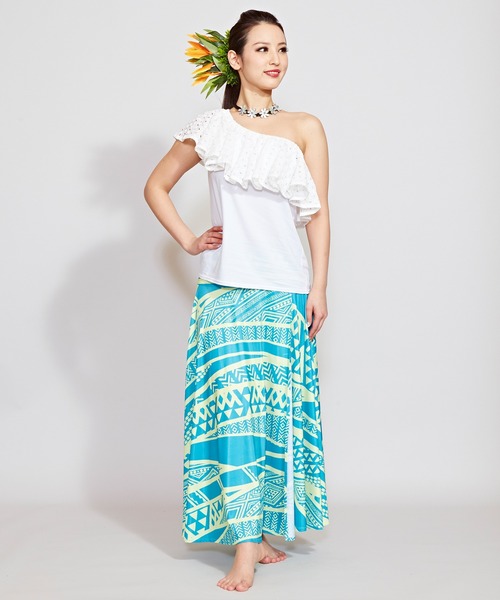 Maunaloa(マウナロア)の「【Maunaloa】フレンチフリルトップス(Tシャツ/カットソー・レディース・ホワイト/ブラック/マジェンタ・M/L)」の14枚目の写真
