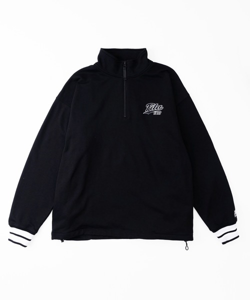 FILA/フィラ ブランド ロゴ 3D刺繍 ハーフジップ 長袖