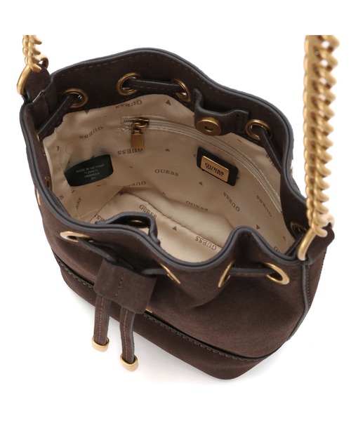 Guess（ゲス）の「KAOMA Crossbody Bucket（ショルダーバッグ・レディース・ブラック/ベージュ/ブラウン/ストーン・ONE SIZE）」の12枚目の写真