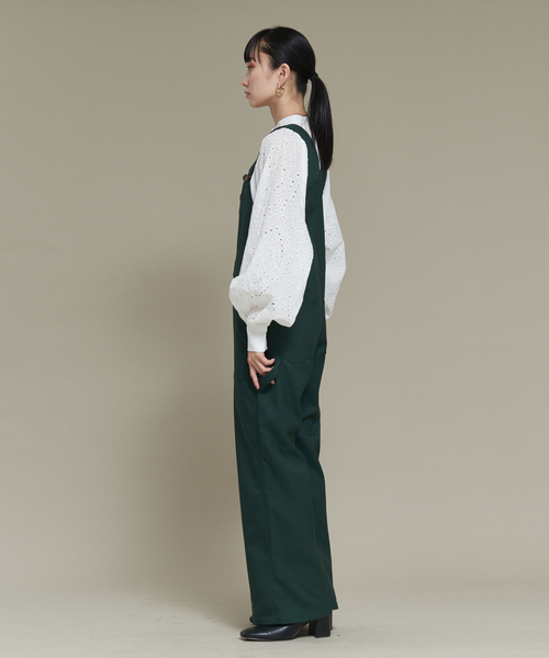 Wrangler（ラングラー）の「【WEB限定】Wranglerフレアオーバーオール（サロペット/オーバーオール・レディース・ブラック/ブラウン/グリーン・フリー）」の6枚目の写真