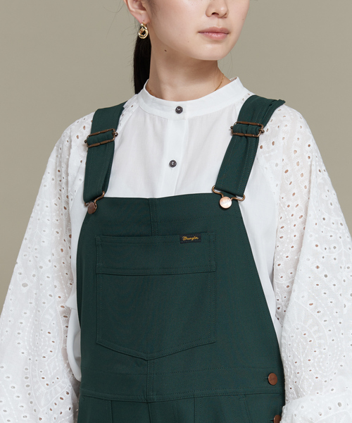 Wrangler（ラングラー）の「【WEB限定】Wranglerフレアオーバーオール（サロペット/オーバーオール・レディース・ブラック/ブラウン/グリーン・フリー）」の8枚目の写真