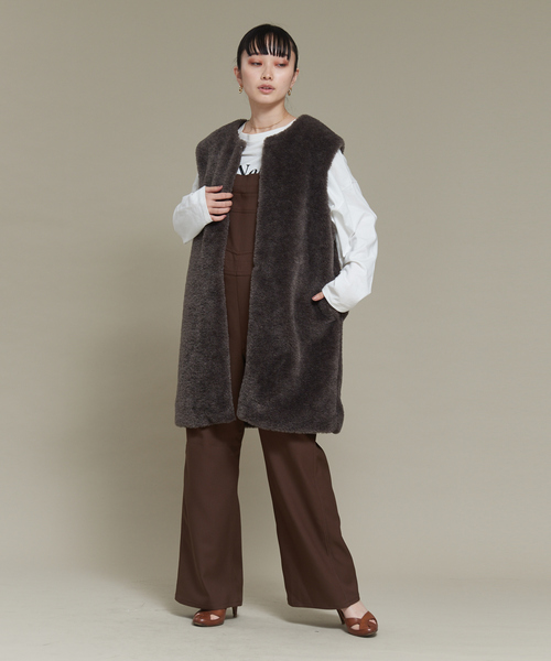 Wrangler（ラングラー）の「【WEB限定】Wranglerフレアオーバーオール（サロペット/オーバーオール・レディース・ブラック/ブラウン/グリーン・フリー）」の21枚目の写真