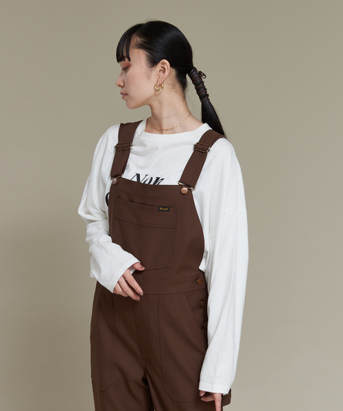 Wrangler（ラングラー）の「【WEB限定】Wranglerフレアオーバーオール（サロペット/オーバーオール・レディース・ブラック/ブラウン/グリーン・フリー）」の22枚目の写真