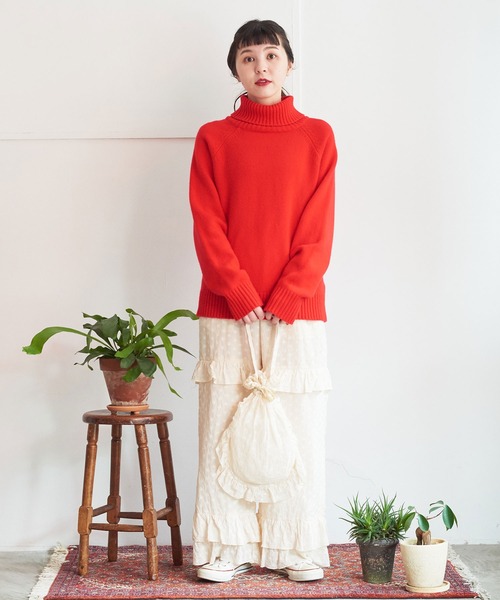 CHILD WOMAN(チャイルドウーマン)の「コットン/キュプラカットワーク伊吹染 巾着バッグ(ハンドバッグ・レディース・アイボリー・FREE)」の11枚目の写真