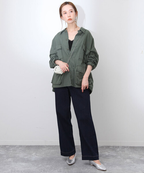 SLOBE IENA（スローブイエナ）の「パット付きレースキャミ（キャミソール・レディース・ブラック/アイボリー・FREE）」の3枚目の写真