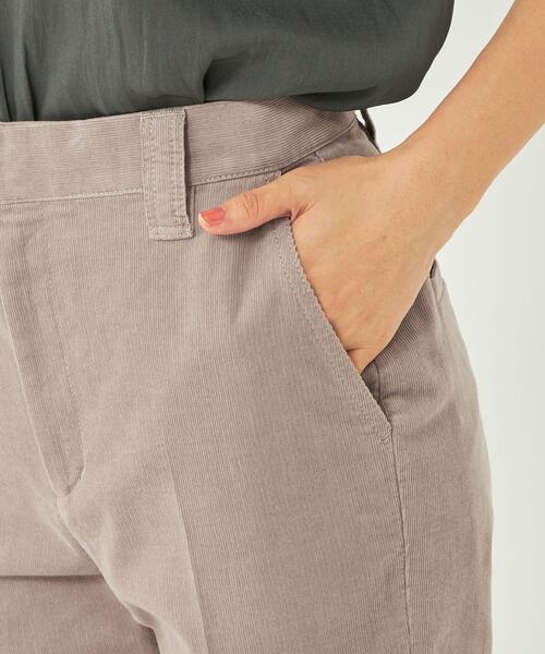 green label relaxing（グリーンレーベルリラクシング）の「コーデュロイ テーパード パンツ（その他パンツ・レディース・ライトグレー/ダークグレー/モカ/ライトピンク・40/38/36/34）」の10枚目の写真