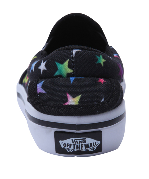 VANS（バンズ）の「XGS★×VANS SLIP ON RAINBOW STAR（スニーカー・キッズ・ブラック・14cm/15cm/16cm/17cm/18cm/19cm/20cm/21cm）」の3枚目の写真