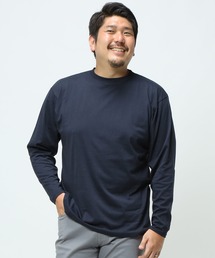 プラスガード 丸首 コットン ロング Tシャツ