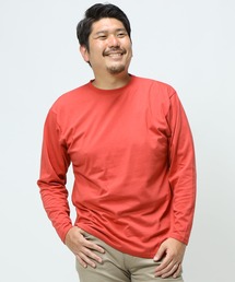 プラスガード 丸首 コットン ロング Tシャツ