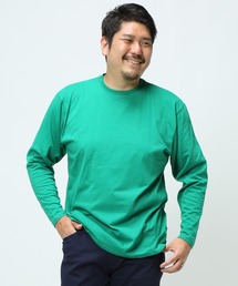 プラスガード 丸首 コットン ロング Tシャツ