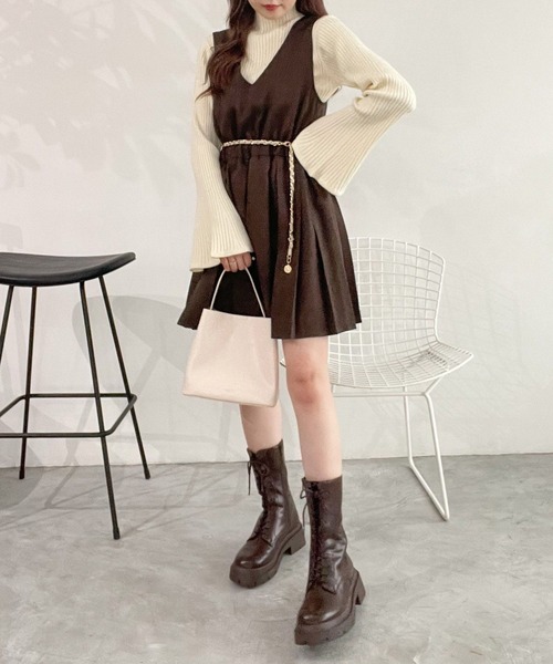 Heather（ヘザー）の「チェーンベルト　164412（ベルト・レディース・ブラック/アイボリー・ONE SIZE）」の12枚目の写真