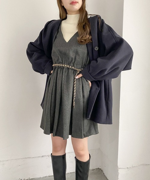 Heather（ヘザー）の「チェーンベルト　164412（ベルト・レディース・ブラック/アイボリー・ONE SIZE）」の5枚目の写真