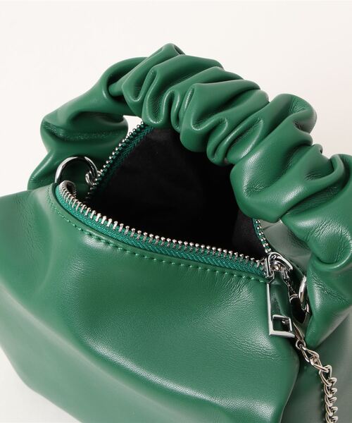 JUMELLE（ジュメロ）の「くしゅハンドルバッグ（ハンドバッグ・レディース・ホワイト/グリーン・FREE）」の7枚目の写真