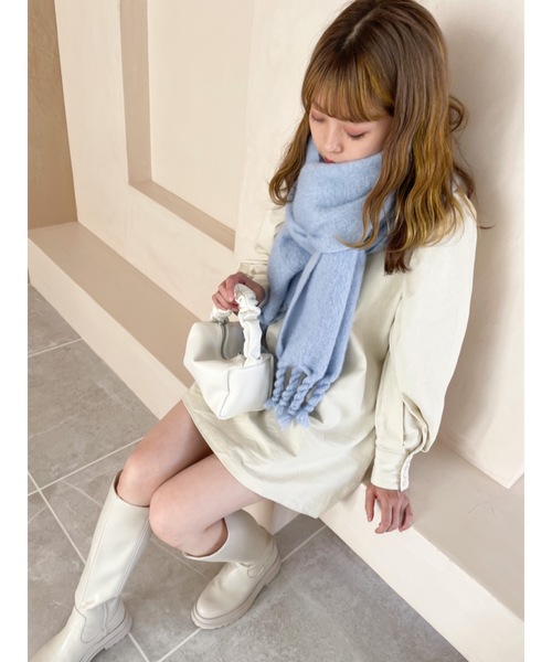 JUMELLE（ジュメロ）の「くしゅハンドルバッグ（ハンドバッグ・レディース・ホワイト/グリーン・FREE）」の13枚目の写真