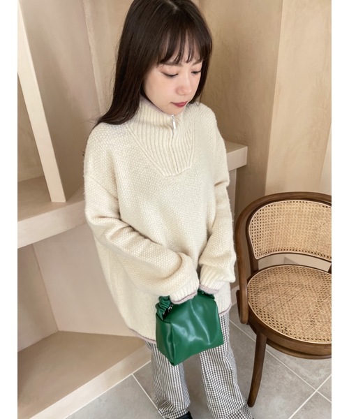 JUMELLE（ジュメロ）の「くしゅハンドルバッグ（ハンドバッグ・レディース・ホワイト/グリーン・FREE）」の9枚目の写真