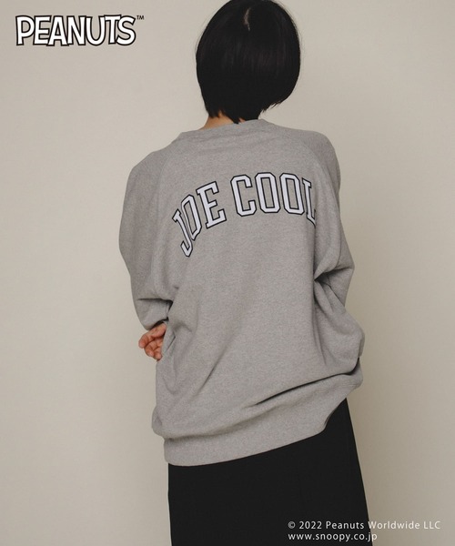 Uiscel（ユイセル）の「『PEANUTS(ピーナッツ)』オリジナルプリント USAコットンスウェットプルオーバーA（スウェット・メンズ・グレー/ライトベージュ・MEDIUM/LARGE）」の21枚目の写真