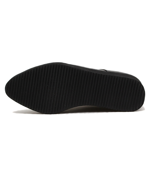 WHO'S WHO gallery（フーズフーギャラリー）の「厚底オックスフォード（その他シューズ・レディース・ブラック/ホワイト・23.5cm/24/23）」の4枚目の写真