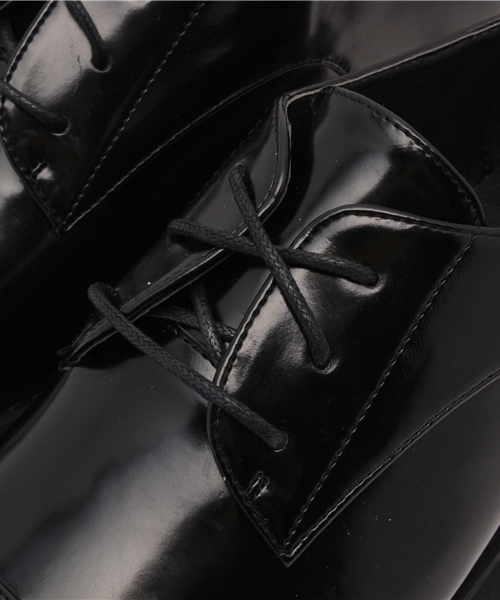 WHO'S WHO gallery（フーズフーギャラリー）の「厚底オックスフォード（その他シューズ・レディース・ブラック/ホワイト・23.5cm/24/23）」の7枚目の写真