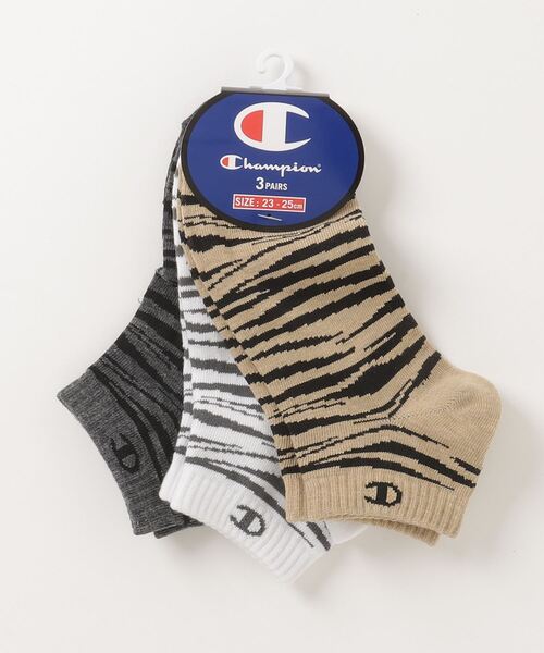 Champion（チャンピオン）の「Champion/チャンピオン ソックス ウィメンズ アニマル柄 3足組 スニーカーインソックス CWSCU401（ソックス/靴下・レディース・その他/マルチ・S）」の3枚目の写真