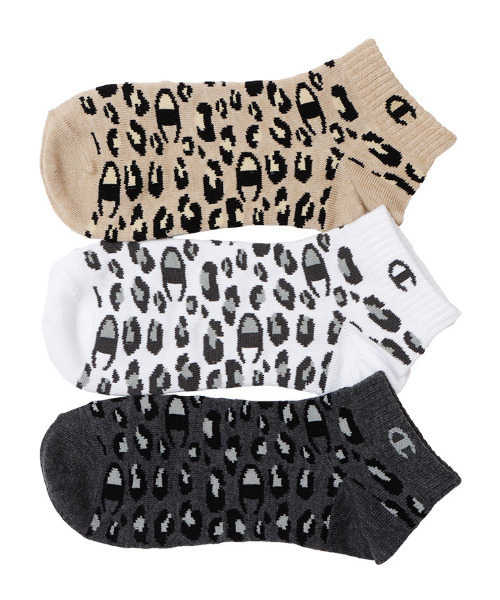 Champion（チャンピオン）の「Champion/チャンピオン ソックス ウィメンズ アニマル柄 3足組 スニーカーインソックス CWSCU401（ソックス/靴下・レディース・その他/マルチ・S）」の2枚目の写真