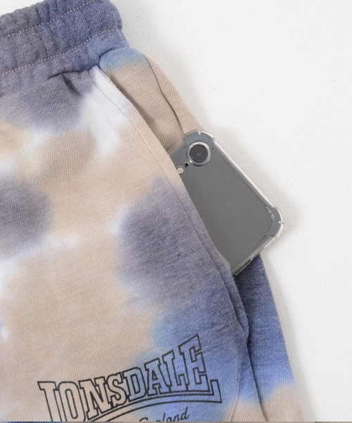 LONSDALE（ロンズデール）の「LONSDALE/ロンズデール セットアップ対応可 ワンポイントロゴ 両脇ポケット トレーニング タイダイ スウェットパンツ（スウェットパンツ・メンズ・ベージュ/チャコールグレー・LL/M/L）」の11枚目の写真