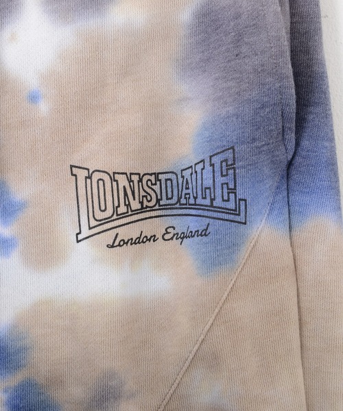 LONSDALE（ロンズデール）の「LONSDALE/ロンズデール セットアップ対応可 ワンポイントロゴ 両脇ポケット トレーニング タイダイ スウェットパンツ（スウェットパンツ・メンズ・ベージュ/チャコールグレー・LL/M/L）」の12枚目の写真