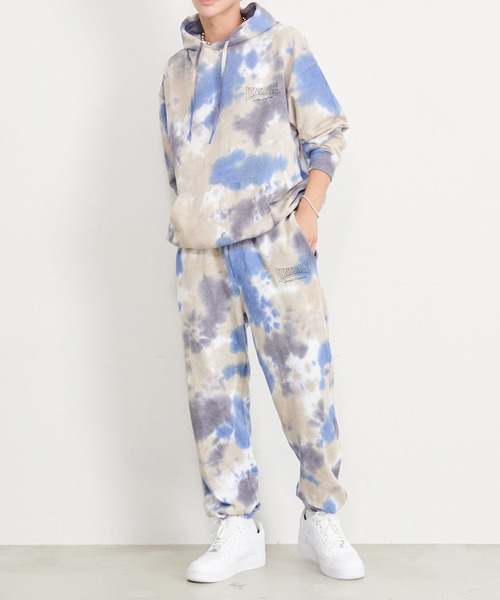 LONSDALE（ロンズデール）の「LONSDALE/ロンズデール セットアップ対応可 ワンポイントロゴ 両脇ポケット トレーニング タイダイ スウェットパンツ（スウェットパンツ・メンズ・ベージュ/チャコールグレー・LL/M/L）」の20枚目の写真