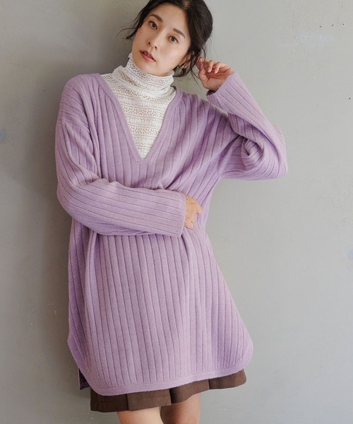 LEPSIM（レプシィム）の「シャーリングレースインナー　170823（Tシャツ/カットソー・レディース・オフホワイト/ブラック・FREE）」の10枚目の写真