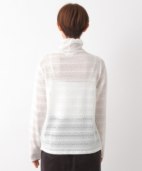 LEPSIM（レプシィム）の「シャーリングレースインナー　170823（Tシャツ/カットソー・レディース・オフホワイト/ブラック・FREE）」の11枚目の写真