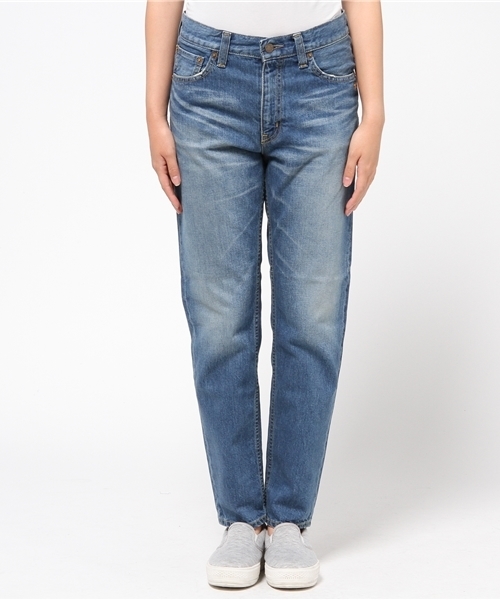 X-girl（エックスガール）の「STANDARD JEAN MALIBU（デニムパンツ・レディース・ライトインディゴブルー・1/0/2）」の9枚目の写真