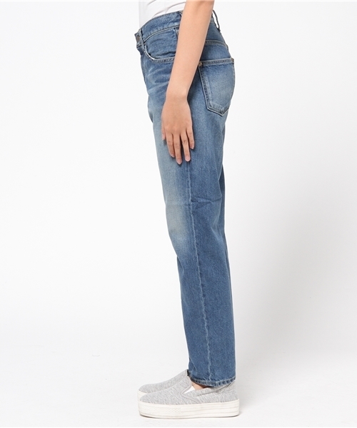 X-girl（エックスガール）の「STANDARD JEAN MALIBU（デニムパンツ・レディース・ライトインディゴブルー・1/0/2）」の10枚目の写真