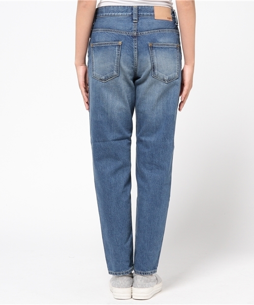 X-girl（エックスガール）の「STANDARD JEAN MALIBU（デニムパンツ・レディース・ライトインディゴブルー・1/0/2）」の11枚目の写真