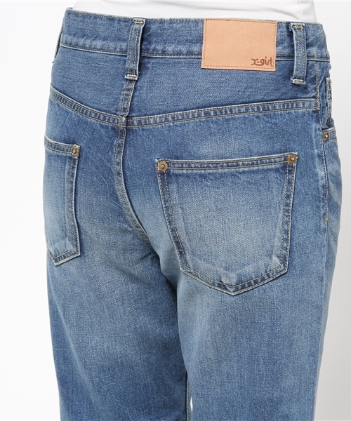 X-girl（エックスガール）の「STANDARD JEAN MALIBU（デニムパンツ・レディース・ライトインディゴブルー・1/0/2）」の13枚目の写真