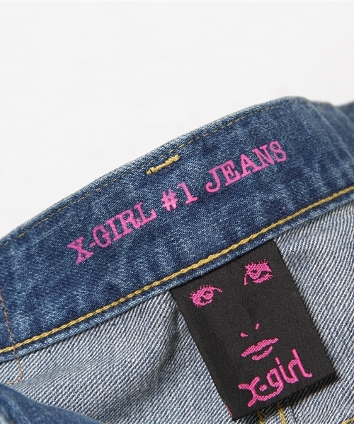 X-girl（エックスガール）の「STANDARD JEAN MALIBU（デニムパンツ・レディース・ライトインディゴブルー・1/0/2）」の5枚目の写真